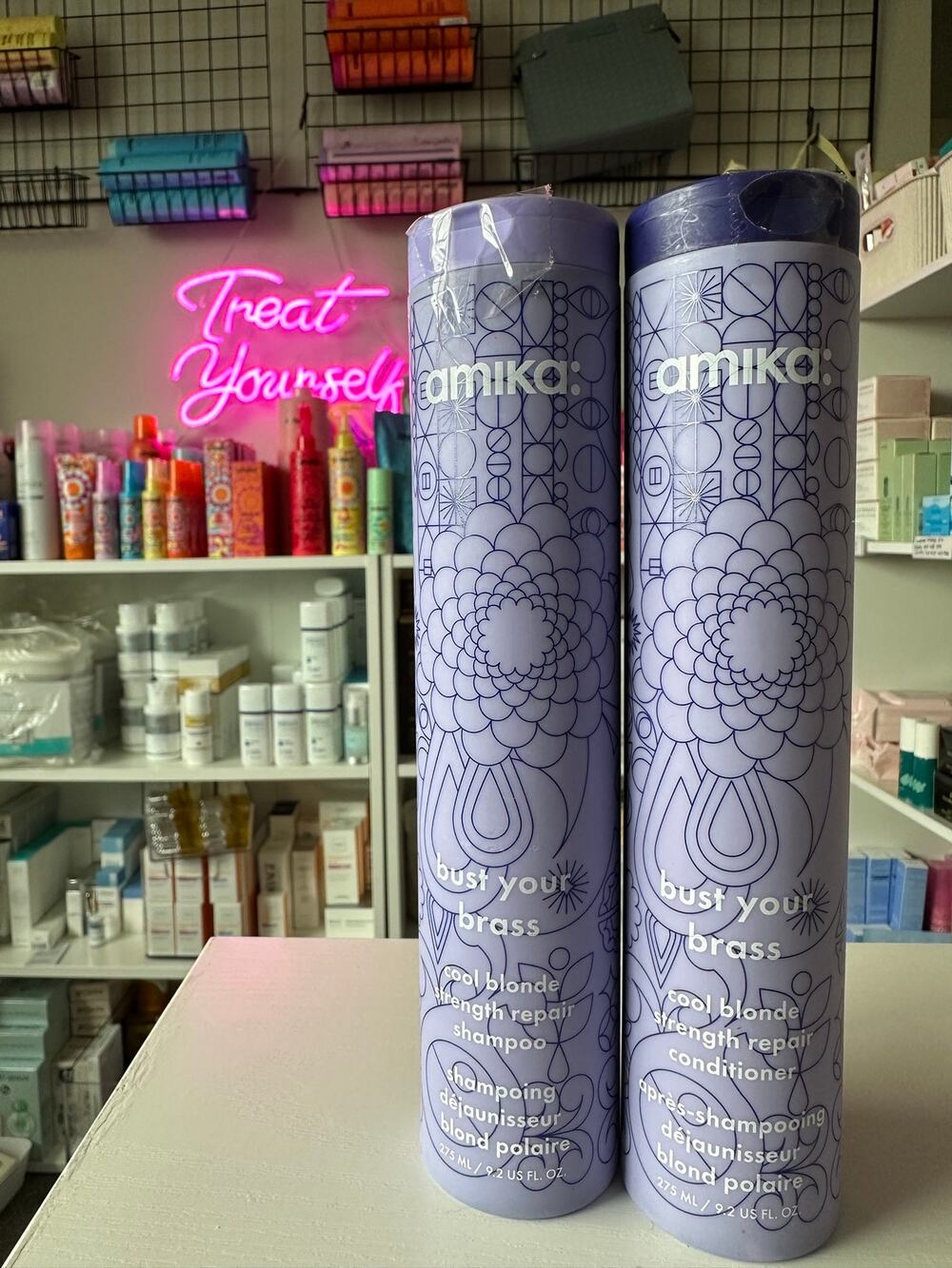Amika Bust Your Brass Shampoo & Conditioner Set